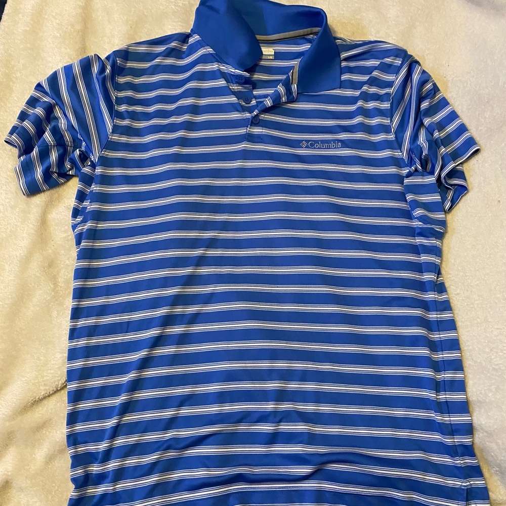 Mens Columbia wicking polo